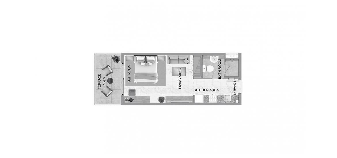 Floor plan «41SQM», 1 room in MAG 318