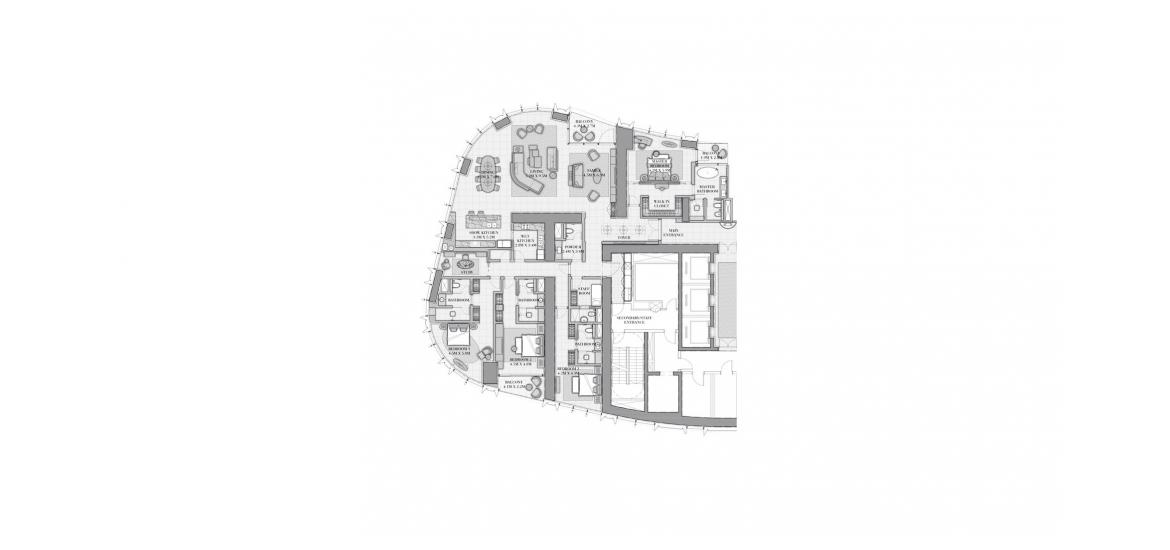 Floor plan «4BR 495SQM», 4 bedrooms in IL PRIMO